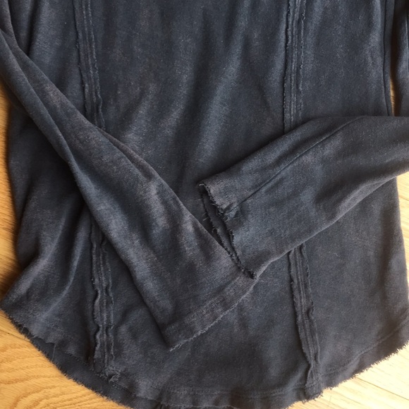 Free People long sleeve distressed shirt - Picture 8 of 8